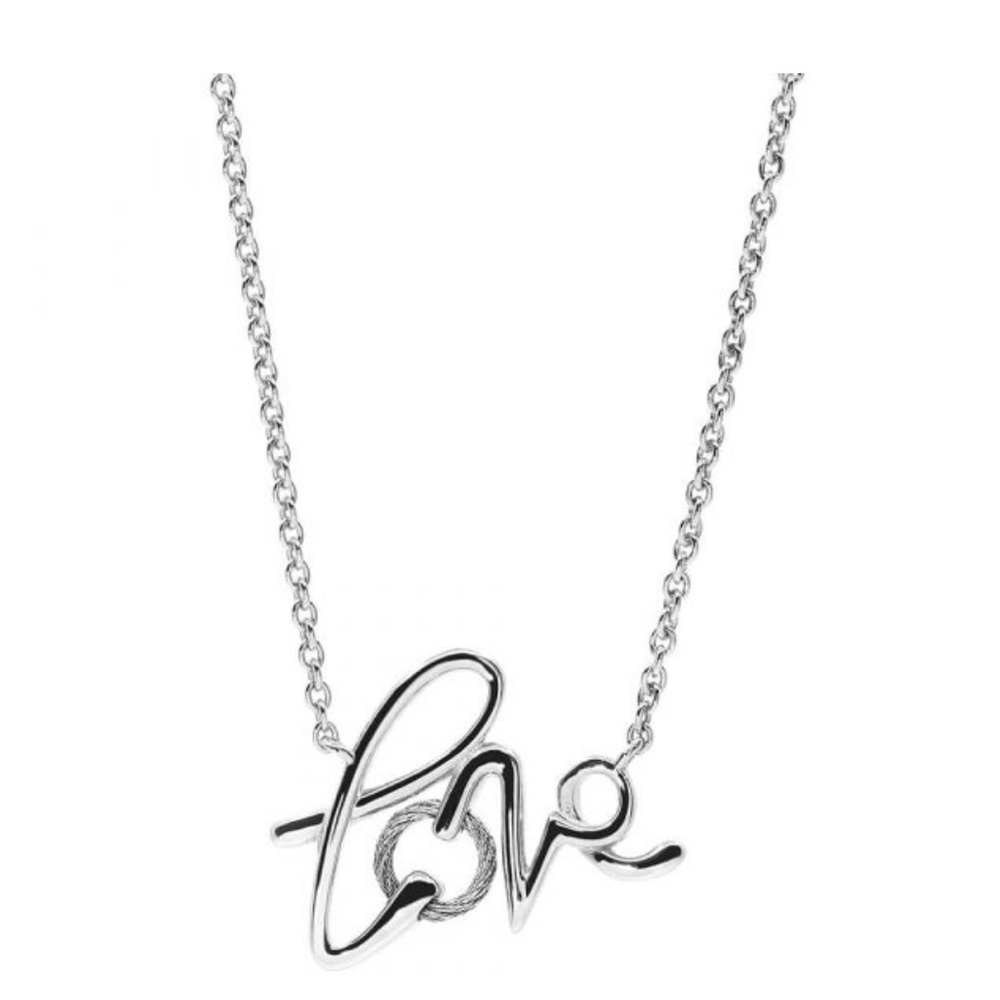 CHARRIOL Love Cable Pendant Necklace in Sterling Silver & Stainless Steel